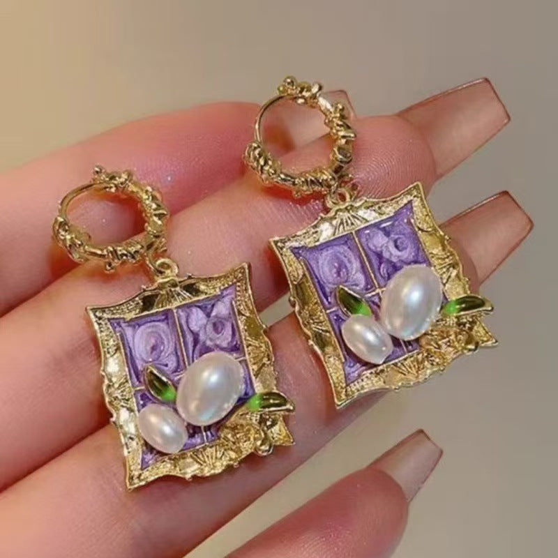 Brennan Baroque Pearl Stud Earrings - Style 6 [CGHE4SPS]