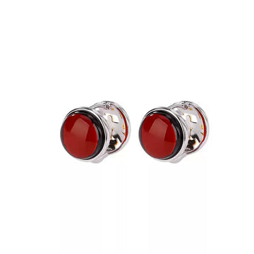 Heidi Garnet Stud Earrings