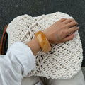 Khali Irregular Smudged Bangle - Milk Tea [RAO3WYPG]