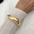 Alexie Textured Cuff Bracelet - Gold (2823) [DNU0F3F7]