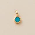 Gisselle Dainty Birthstone Necklace - Round December Pendant [ADCW52A2]