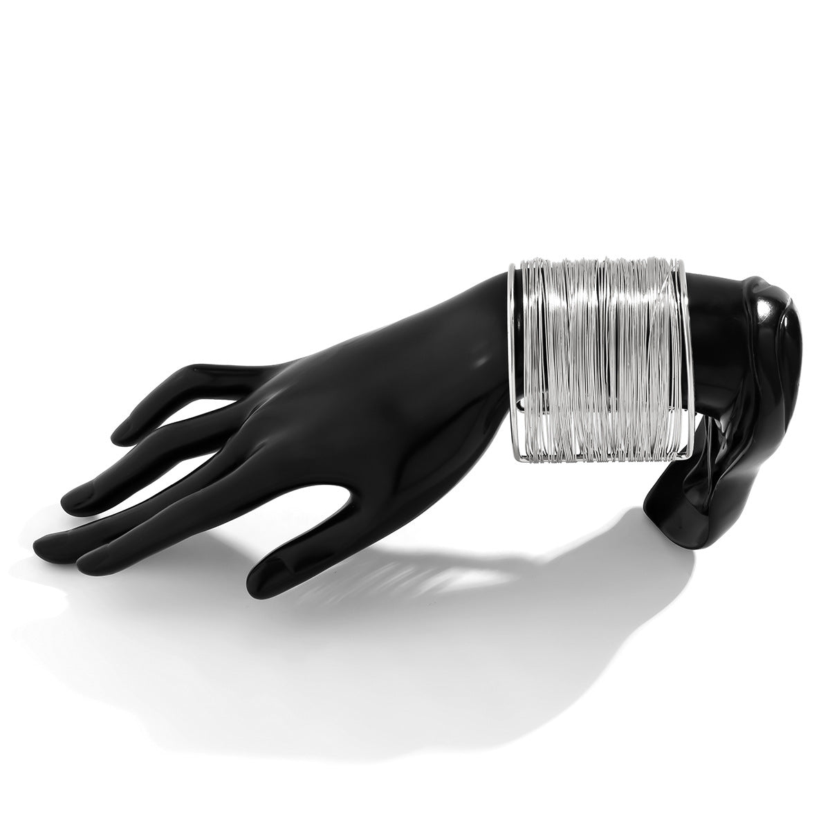 Lillith Brushed Cuff Bracelet - Silver Tone [R3VRQKX0]
