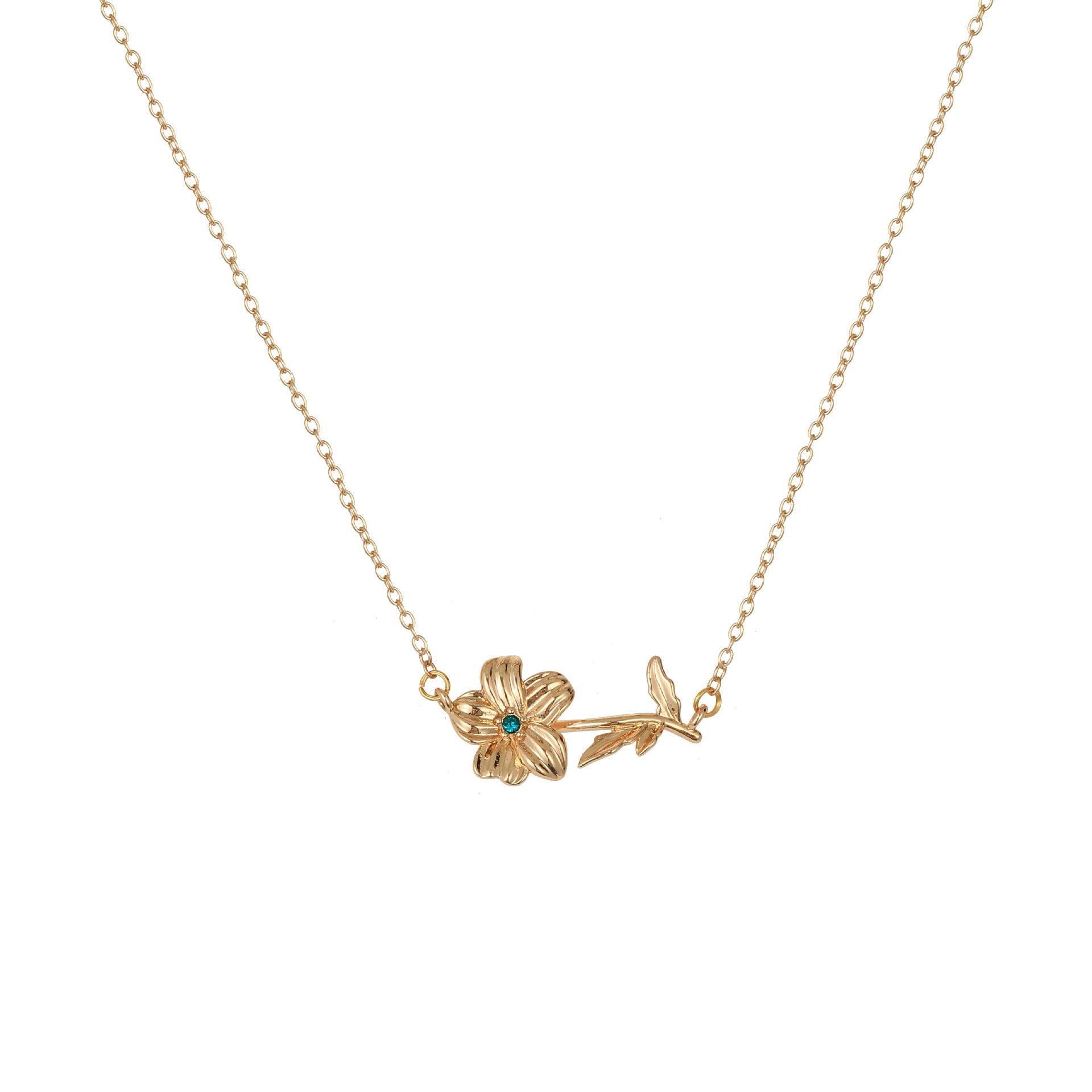 Kaylea Birth Flower Pendant Necklace - May [FLRQPICJ]