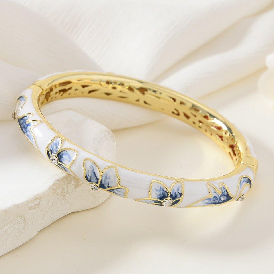 Eisley Cloisonne Enamel Bangle - Style 5 [D6W6UXI6]