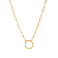 Makayla Gold Charm Jewelry - Adjustable Chain Necklace Style 5 [2J6W3UTI]