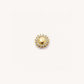Dainty Birthstone Heart Locket Ring - Sun Charm [X32399UQ]