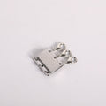 Layered Magnetic Necklace Clasp - Irregular Silver 3-Spacer Clasp [NI6KUHDN]