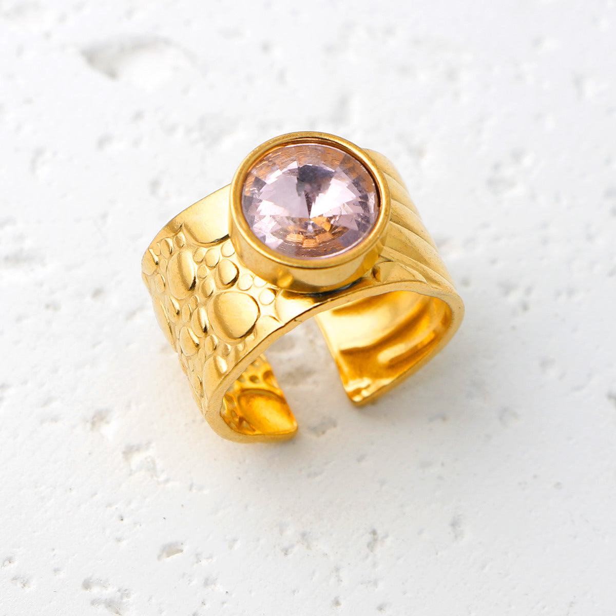 Thais Gold Statement Open Ring - Gold (Style 1) [4SX6EJ55]