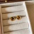 Tinleigh Tiger's Eye Drop Earrings - Style 3 [VA90HTF7]