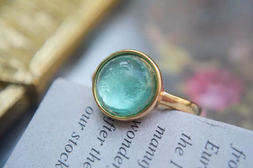 Isabella Glaze Green Gem Ring