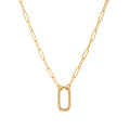 Adjustable Paperclip Chain Necklace - Style 2 Open Necklace [X2PPJ7PE]