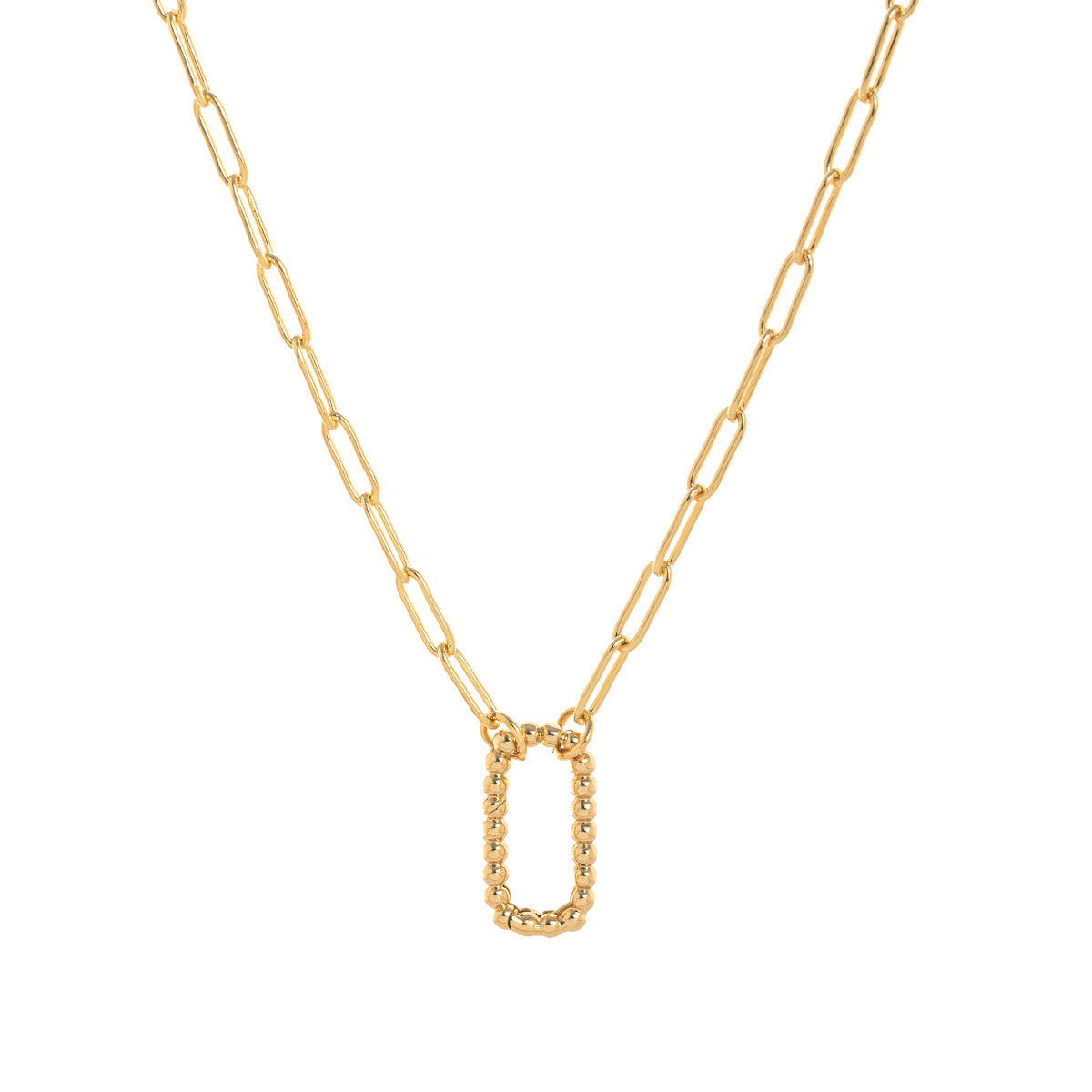 Adjustable Paperclip Chain Necklace - Style 2 Open Necklace [X2PPJ7PE]
