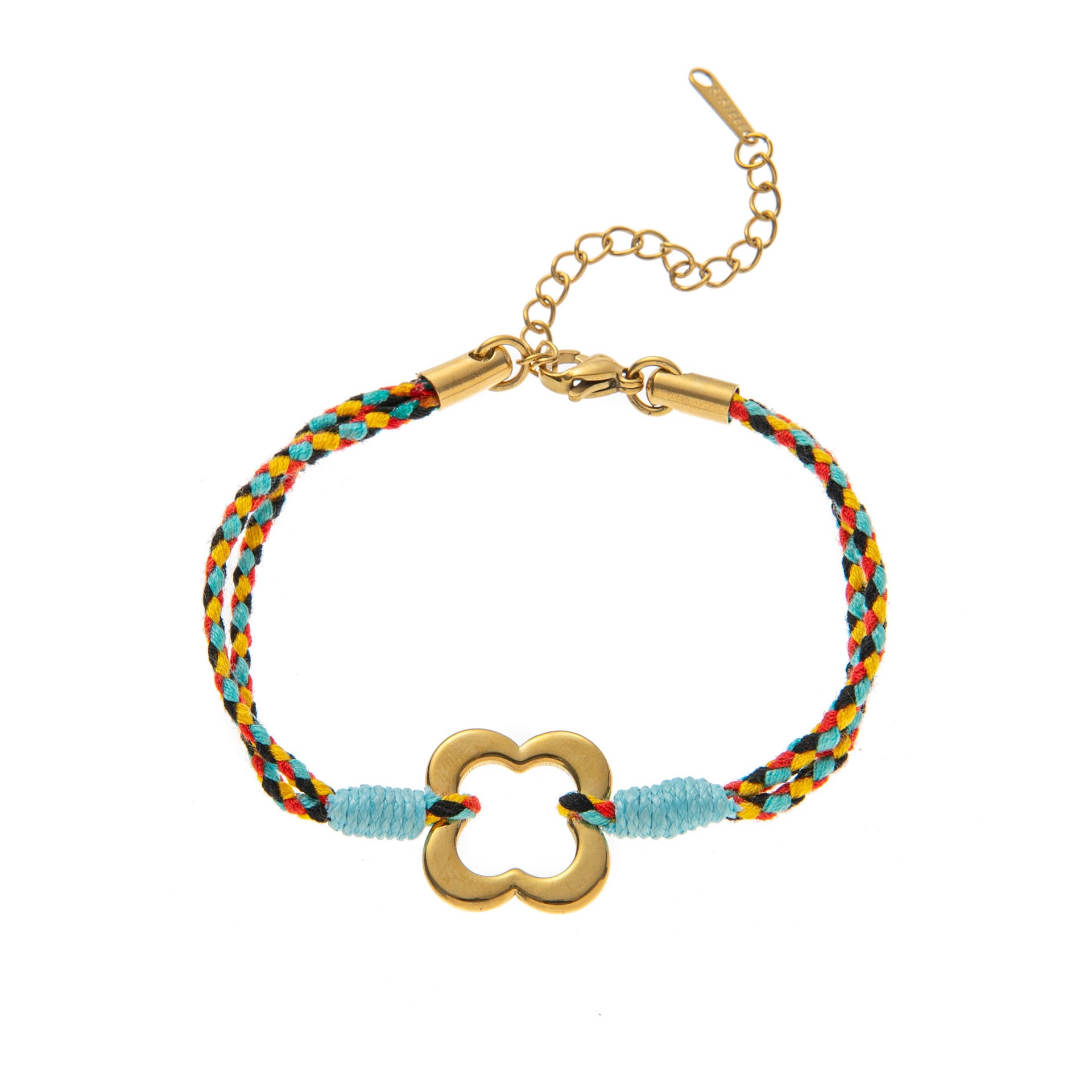 Charm Cord Bracelet - Clover Charm Bracelet [8MIPAHMK]