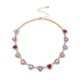 Embrie Pave Heart Necklace - Gold