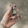 Oval Dial Bracelet Watch - Silver Green [ELUZ1I07]