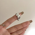 Kelsie Butterfly Stone Ring - Sky Blue [536SR48O]