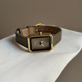 Alaya Vintage Wrist Watch - No Second Hand Dial - Gold Frame Grey [ADH1NJI7]