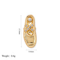 Floating Charm Locket Necklace - Ballet Shoes Charm [E2R77733]