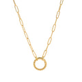 Adjustable Paperclip Chain Necklace - Style 7 Open Necklace [760YGHQR]