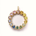 Jayme Dainty Zircon Charm Necklace - Colorful Zircon Box [WZSNH2YC]