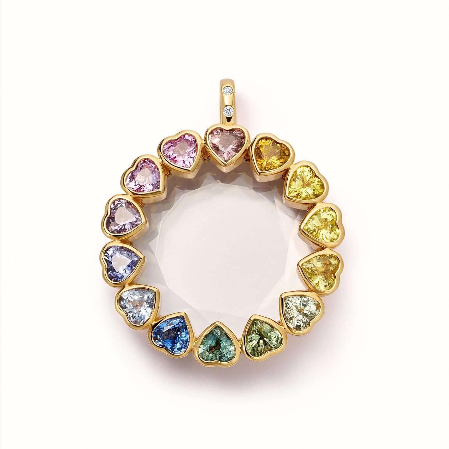 Jayme Dainty Zircon Charm Necklace - Colorful Zircon Box [WZSNH2YC]