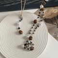 Kamya Multi-Wear Beaded Chain - Coffee Multi-Wear Beaded [V7SBIMM9]