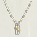 Celestial Pendant Necklace - Silver Sun Necklace [JNETA04O]