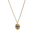 Hand-Painted Floral Pendant Necklace - Elephant Pendant [DN0T2EHT]