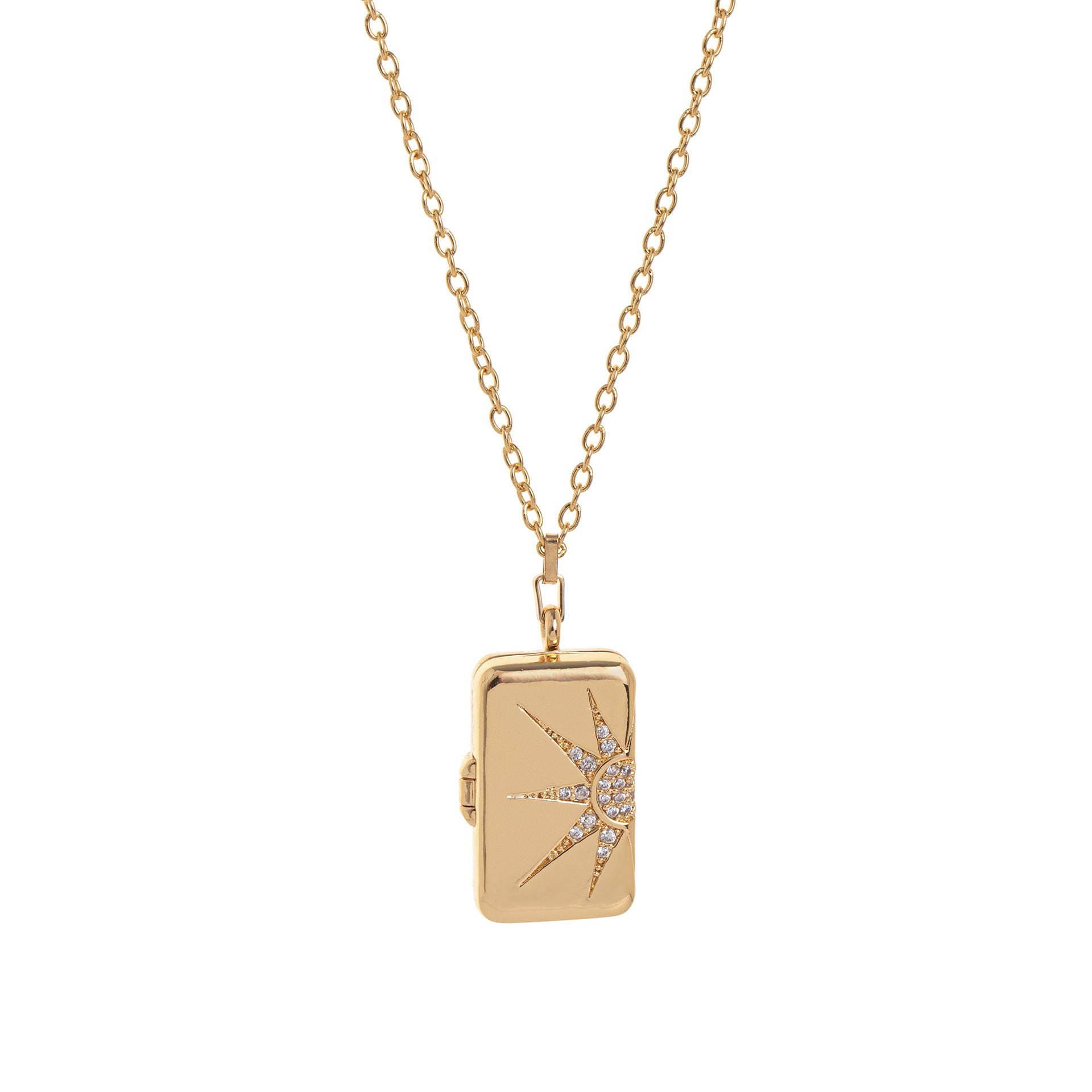 Kai Keepsake Locket Necklace - Long Sun Locket Necklace [UZ2QYIEE]
