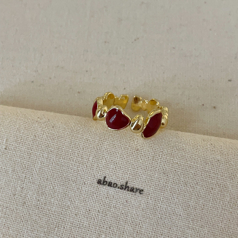Ilaria Delicate Enamel Ring - Style 10 Gold Plated Ring [IHHO1VKC]