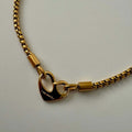 Heart Pendant Necklace - 'I am worthy' Gold Heart [6CK47386]