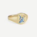 Camreigh Titanium Statement Ring - Shark Ring [T55BLWVM]