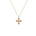 Cross Pendant Necklace - White Cross [KCO5TZOQ]