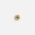 Dainty Birthstone Heart Locket Ring - Lucky Clover Charm [J235F8XX]