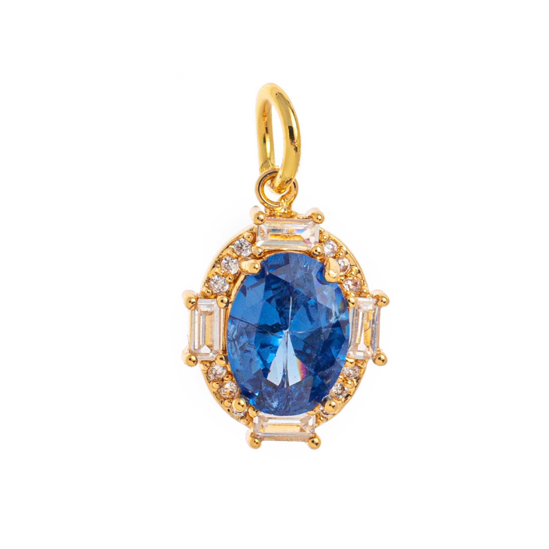 Birthstone Pendant Necklace - December Pendant [O7PI1XUU]