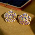 Vintage Flower Stud Earrings - Stud Earrings (In Stock) [AUMR0B80]