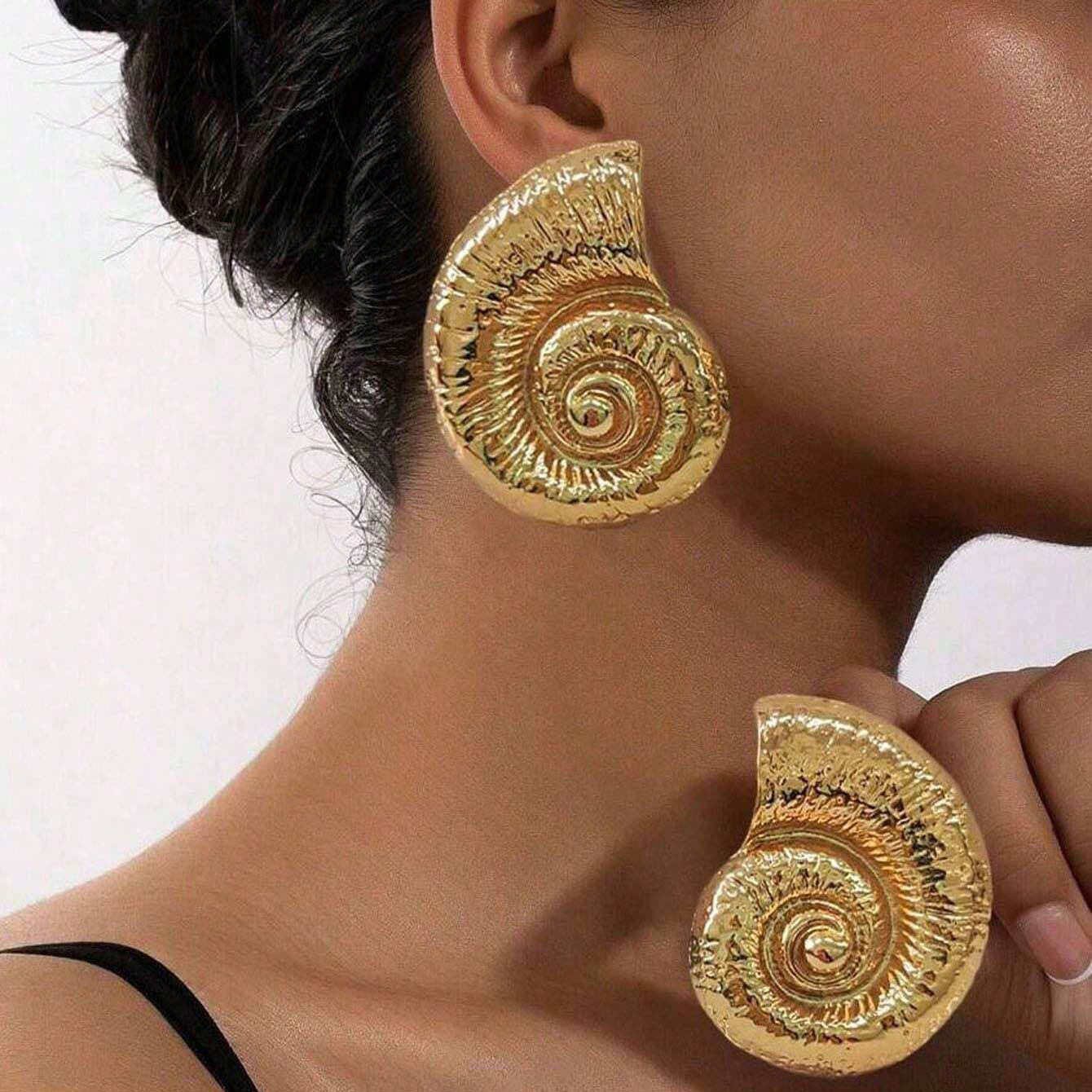Calia Shell Spiral Earrings