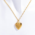 Butterfly Shell Locket Necklace - Heart Photo Album Necklace [HH9MRFFY]