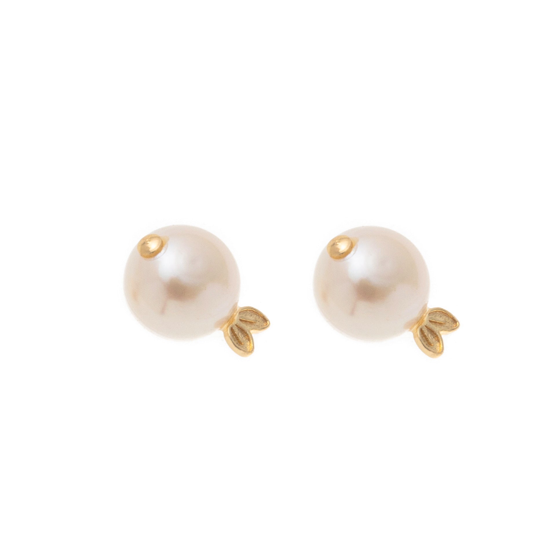 Baroque Pearl Fish Pendant Necklace - Gold Fish Stud Earrings [XPVO2OWJ]
