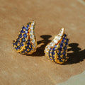 Elegant Feather Drop Earrings - Stud Earrings (In Stock) [S2TPA112]