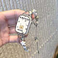 Natural Stone Beaded Watch Strap - Spotted Stone [O2JR33WU]