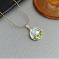 Zarah Monet Garden Necklace - Green Tulip Necklace [5AMC17JW]
