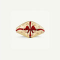 Camreigh Titanium Statement Ring - Red Bow [ZS0O2B0D]