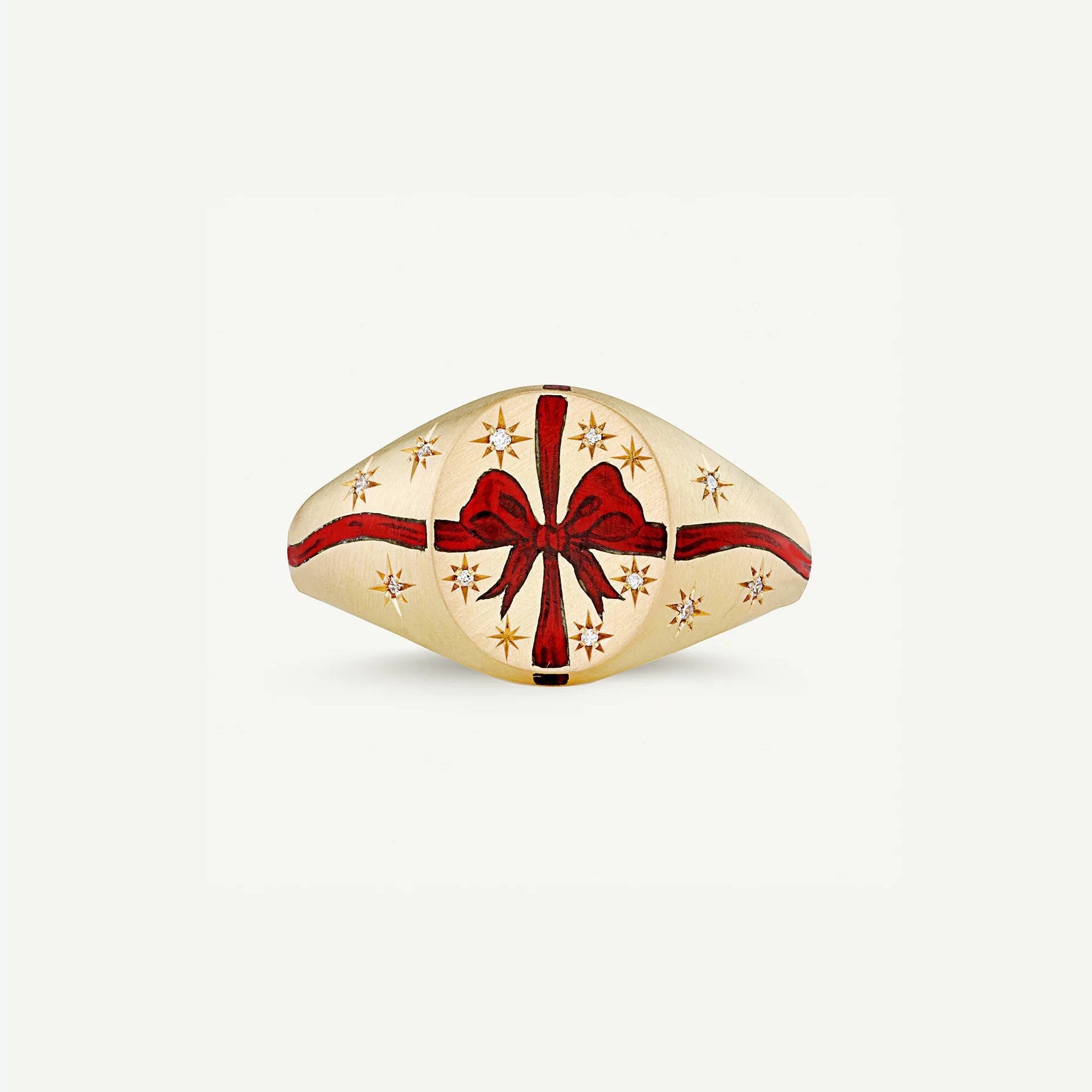 Camreigh Titanium Statement Ring - Red Bow [ZS0O2B0D]