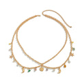 Missy Jewelry - Malky Celestial Charm Waist Chain - Gold Color