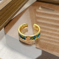 Janell Colorful Enamel Open Ring - Style 3 [PDZ05L2K]
