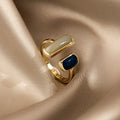 Elloise Gold Geometric Ring - Gold [466IFQSH]