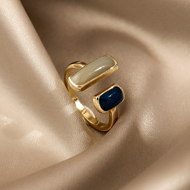 Elloise Gold Geometric Ring - Gold [466IFQSH]