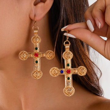 Jordan Cross Earrings