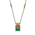 Artistic Tarot Inspired Pendant Necklace - Eye (Gold) [07GMKW2Q]